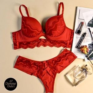 Thoughts of Hue Demi super push-up bra & bikini panty set